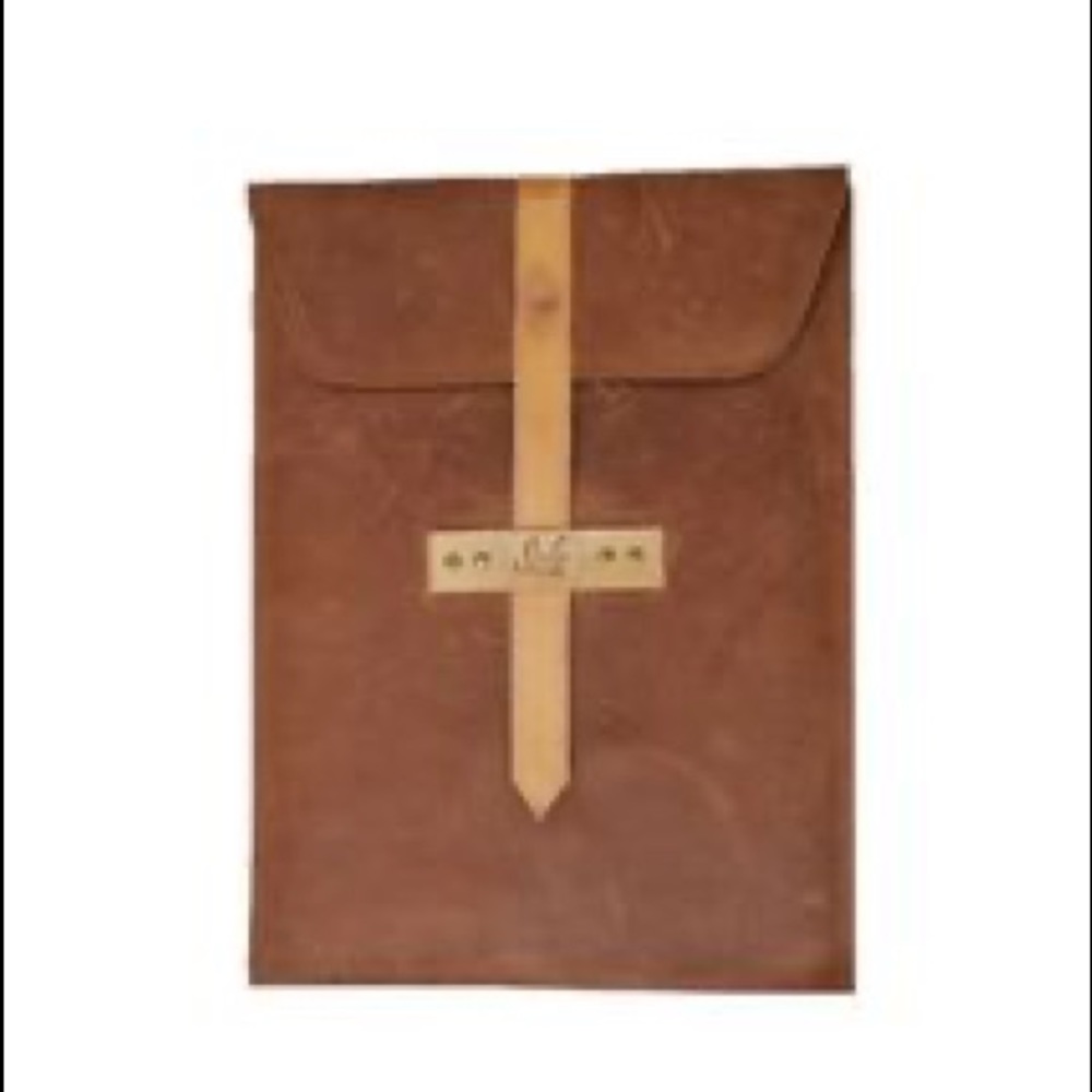 NWT Sseko Leather laptop sleeve